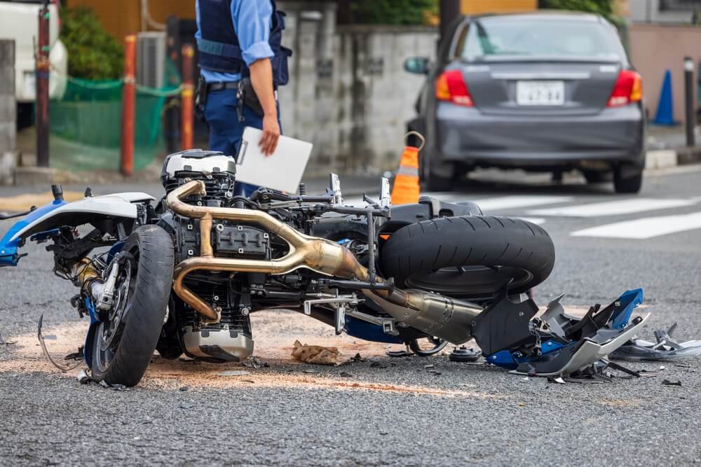 where do most motorcycle accidents occur