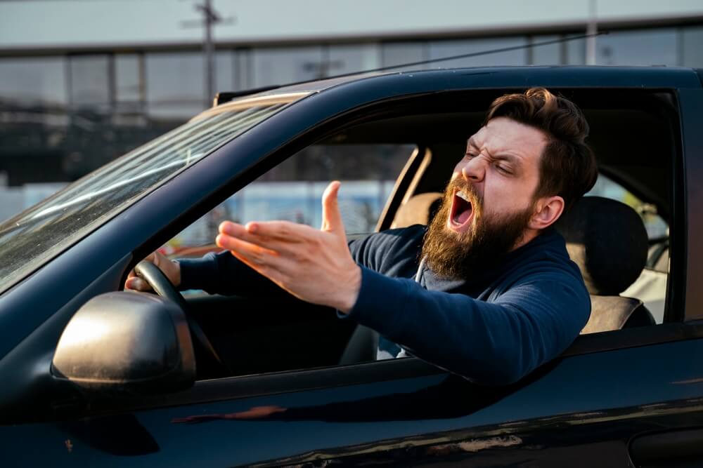 what should you do if you find yourself in a situation with an aggressive driver?